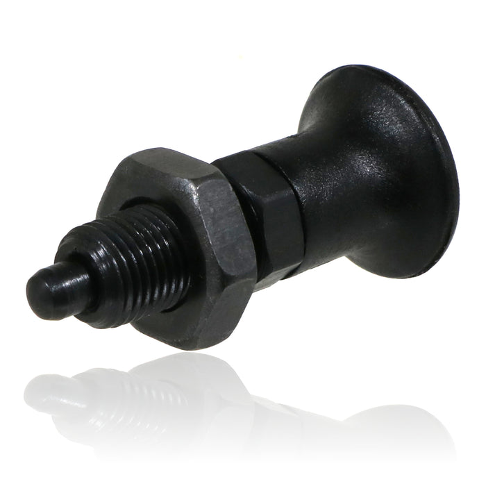 M10 Index Plunger Spring Loaded Retractable Locking Pin Blackened Steel