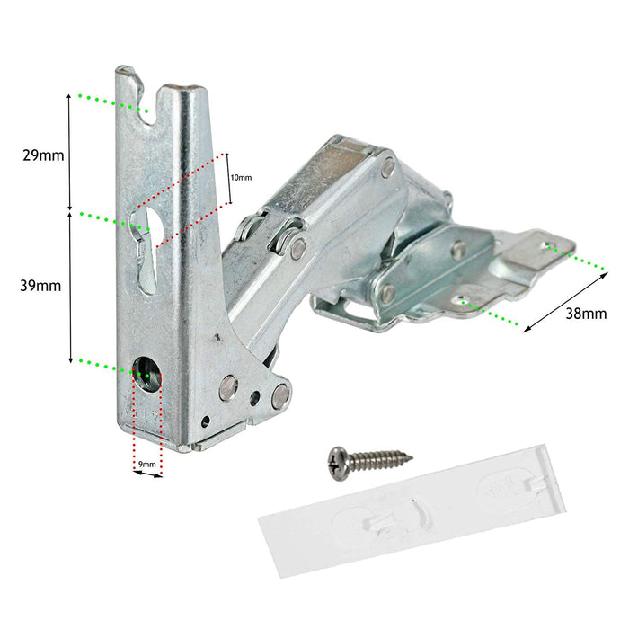 Integrated Fridge Door Hinges for AEG ELECTROLUX Freezer 3362 3363 5.0 41,5