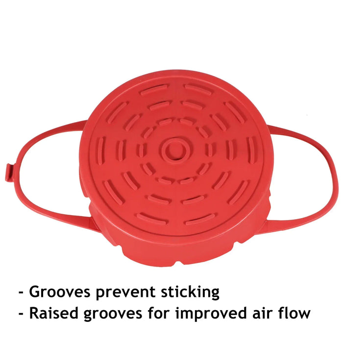 Basket Liner for SALTER KLARSTEIN LOGIK Air Fryer Silcone Non-Stick Mat Set Red