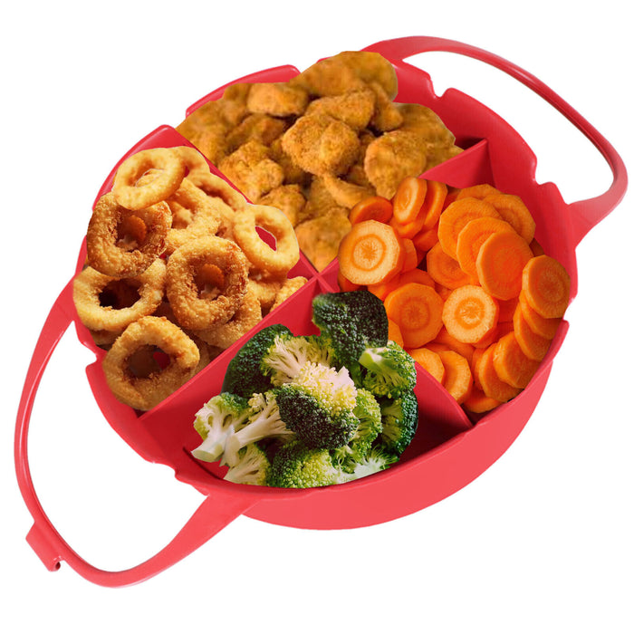 Air Fryer Basket Liner Silicone Pot Mat Non-Stick Frying Multi Cooker Round Tray