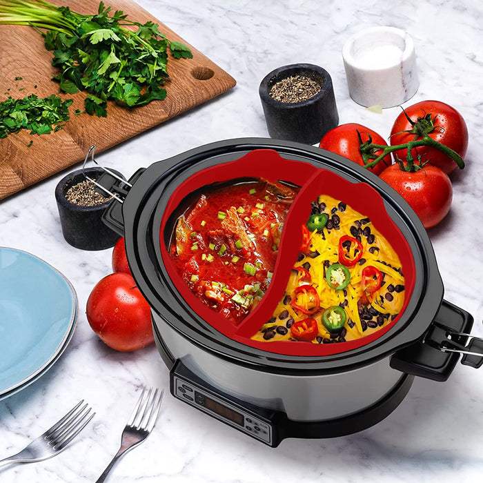 ACCESSORIES KITCHEN SILICONE Insert Slow Cooker Divider Cooking Liner  CrockPot $21.46 - PicClick AU