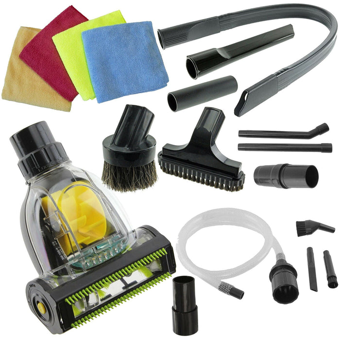 Car Detailing Complete Valet Kit with Micro Tools & Cloths compatible with SHARK Vacuum Cleaner (32mm/35mm)