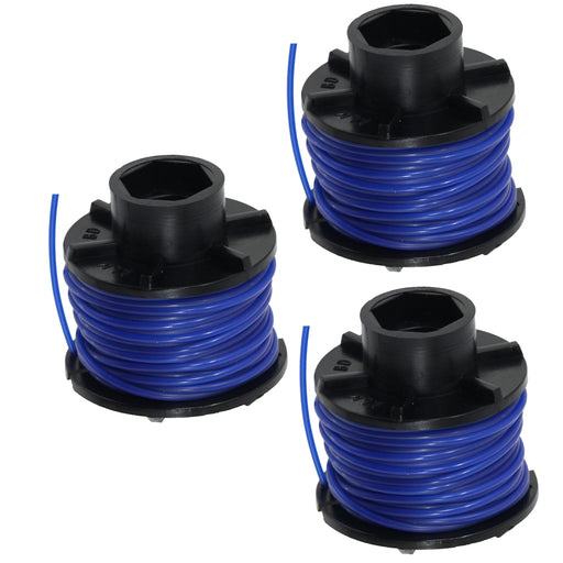 10m Line & Spool for Black & Decker Strimmer Trimmer Equiv to A6053 (Pack of 3)