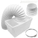 Condenser Vent Box & Hose Kit for Bosch Tumble Dryers (with Screw Clip)