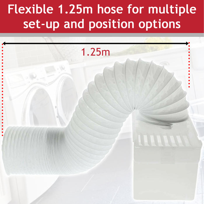 Condenser Vent Box & Hose Kit for White Knight Tumble Dryers (with Screw Clip)