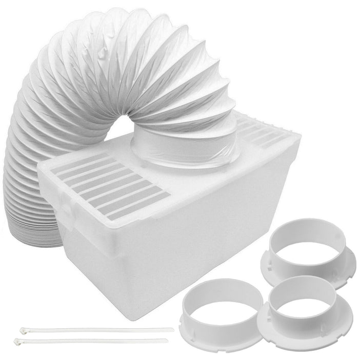 Vent Hose Condenser Kit with 3 x Adaptors for Whirlpool Tumble Dryer (1.2m)