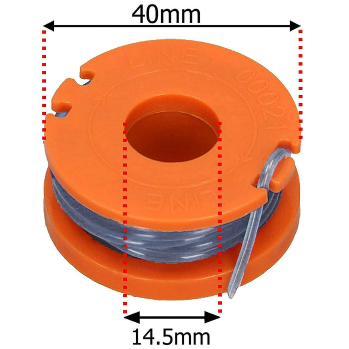 Spool Cover & Line for QUALCAST CLGT1825D CGT25 Grass Trimmer Strimmer 4 Spools