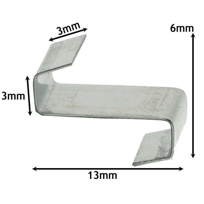 Greenhouse Z Clips Aluminium Glass Glazing 10mm Overlap Lap Clamp Pack of 250