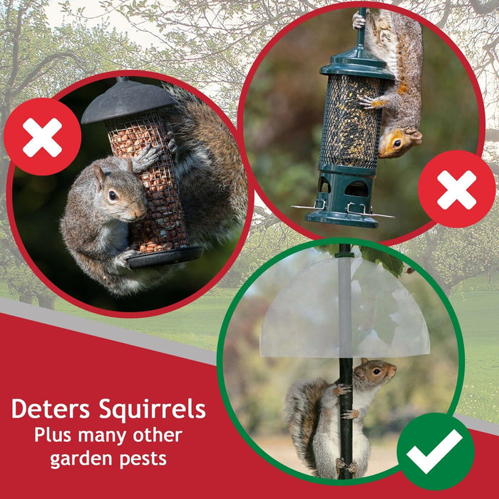 Squirrel Baffle Dome Adjustable Hook Wild Bird Feeder Hanging Guard 40cm