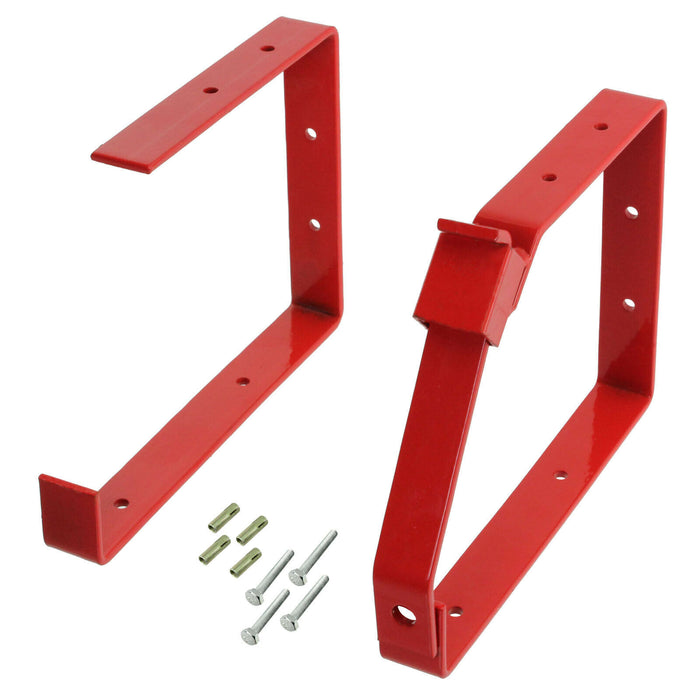Lockable Wall Ladder Rack Brackets Secure Bracket + Weatherproof Chain + Padock