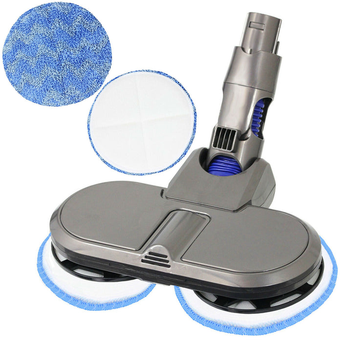 Hard Floor Surface Polisher Scrubbing Cleaning Mop Tool for Dyson V6 Vacuum Cleaner + 4 Pads