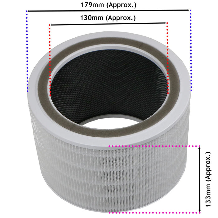 HEPA Filter for Levoit Core 200S 200S RF Air Purifier Pack of 2