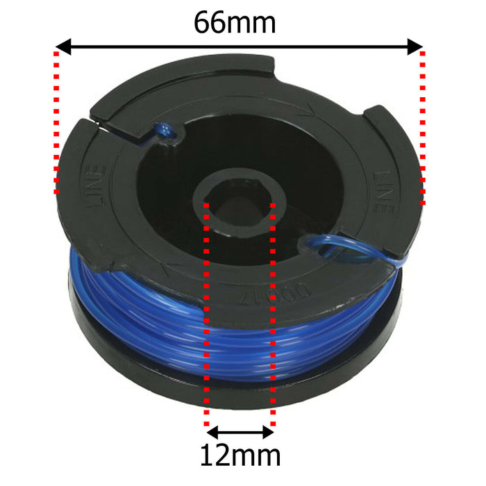Spool Line and Cover for Black and Decker GL301 GL340 GL430 GL550 GL570 Strimmer Trimmer (10m x 1.5mm)