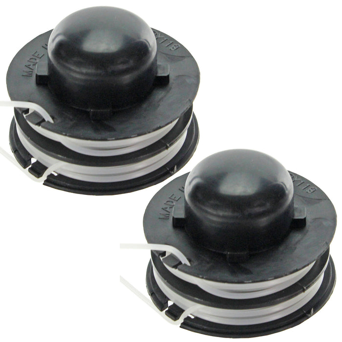 Dual Feed Strimmer Line Spool Head for B&Q FPGT250-6 Garden Trimmers x 2