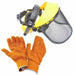 Safety Helmet Grass Hedge Trimmer Strimmer Safety Kit with Gloves Visor Muffs CH012 ALM