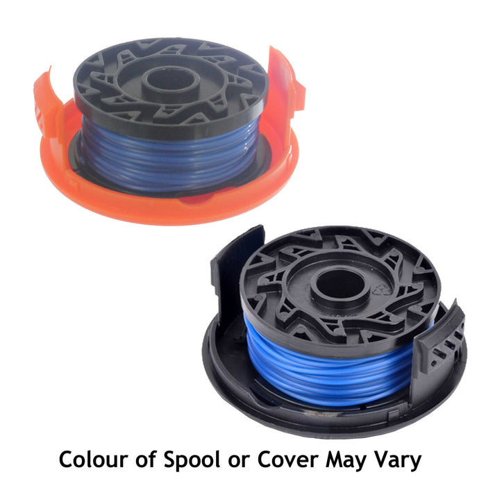 Strimmer Line 2 x Spools and Cover for Black and Decker GL301 GL340 GL430 GL550 GL570 Trimmer (10m x 1.5mm)