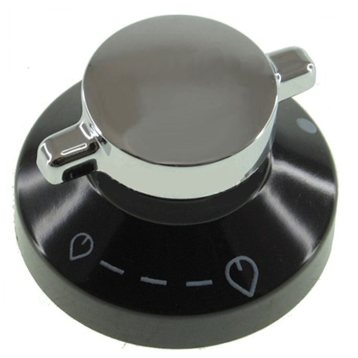 Genuine New World Oven Cooker Control Knob (Silver / Black) 082834815