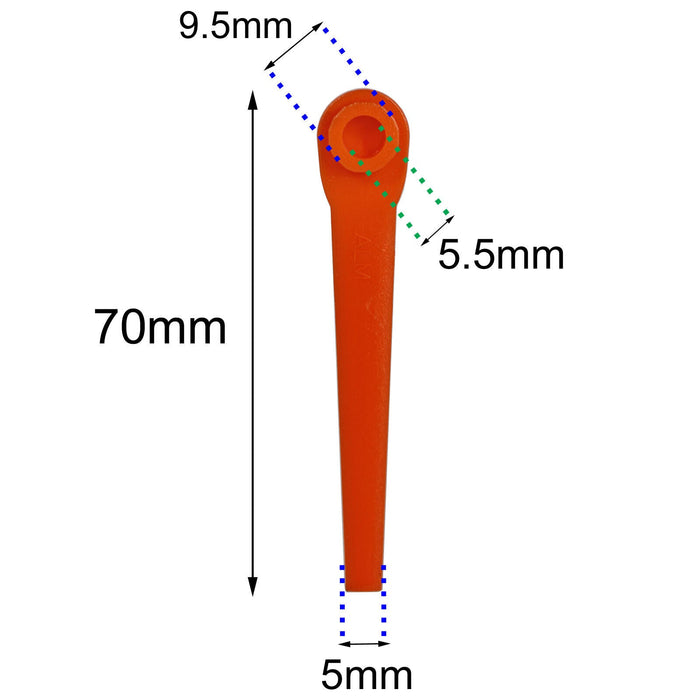 Plastic Blades for FLYMO SimpliTrim Li Battery Grass Trimmer Strimmer x 40