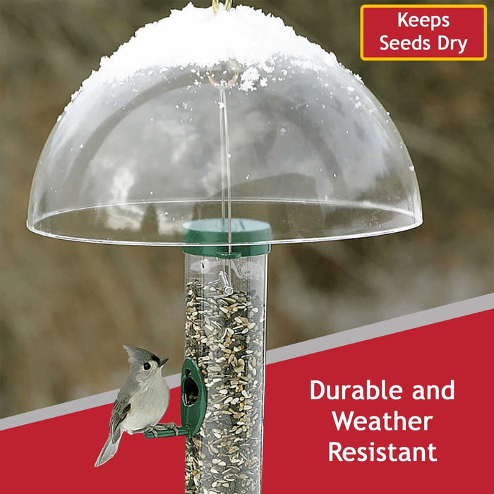 Squirrel Baffle Dome Adjustable Hook Bird Feeder Hanging Guard (Pack of 4)