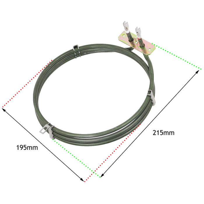 Heater Element for Candy / Hoover Fan Oven Cooker (3 Turn, 2200W)