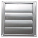Stainless Steel Square External Extractor Wall Vent Outlet with Gravity Flaps (4" / 100mm)