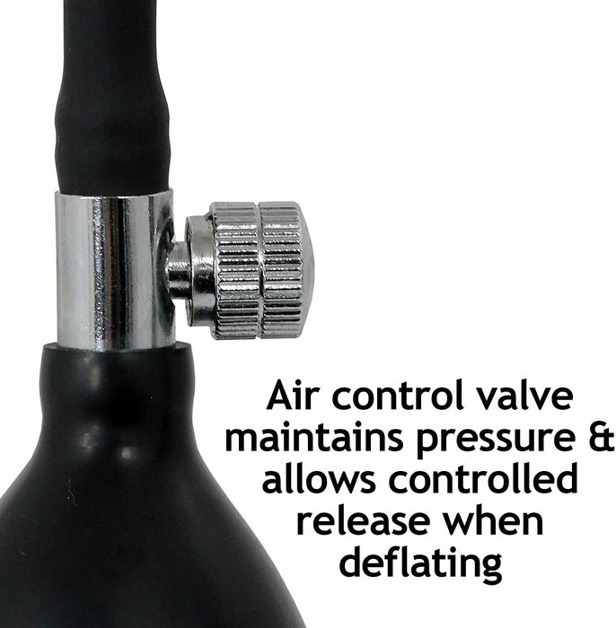 Air control valve maintains pressure & allows controlled release when deflating