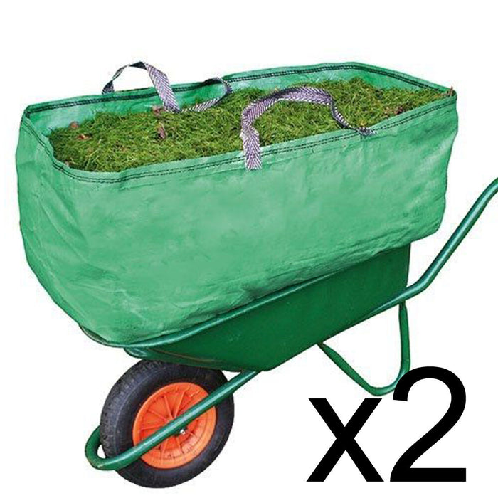 Garden & Farm Wheelbarrow Carrier Bag Heavy Duty Capacity Increase (270 Litre) x 2 Bags
