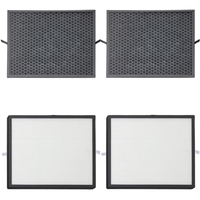 Air Purifier Filter Kit for Philips AC3256/10 AC3259/10 AC4550/10 (Pack of 4)