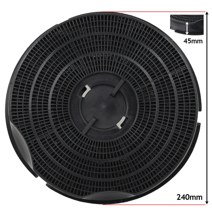 Candy Type 30 Charcoal Carbon Vent Filter for CBP61 CBP62 CBT61 Cooker Hood (240mm x 45mm)