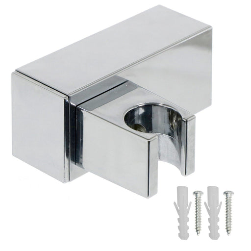 Wall Clamp for Grohe Shower Head Adjustable Square Angled Chrome Bracket Handset Holder