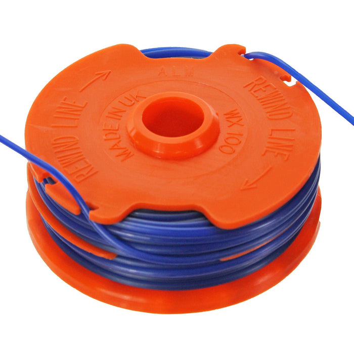 Dual Strimmer Line Spool Head Base Cover Cap for QUALCAST GT25 GGT3503 GGT350A1 x 2