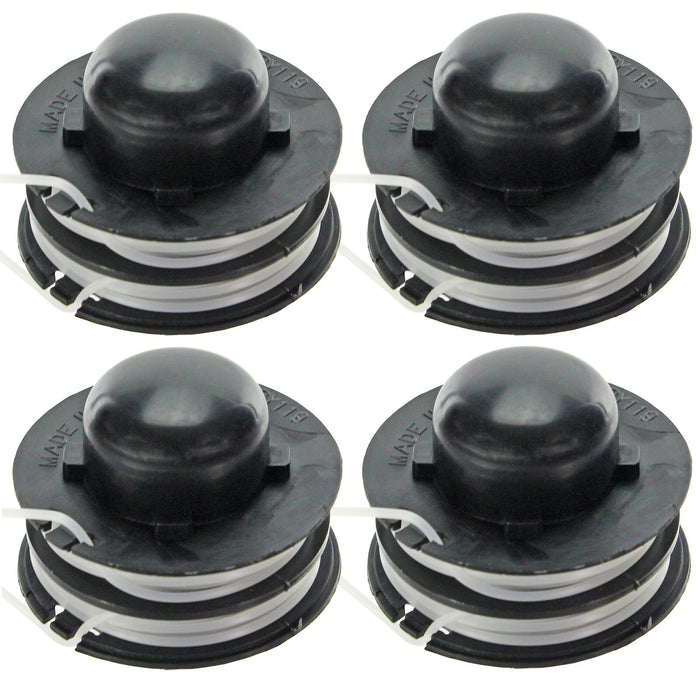 Dual Feed Strimmer Line Spool Head for B&Q FPGT250-6 Garden Trimmers x 4