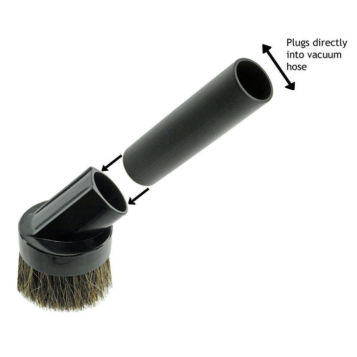 SPARES2GO - Dusting Brush + Adaptor for Numatic Henry Vacuum Cleaner