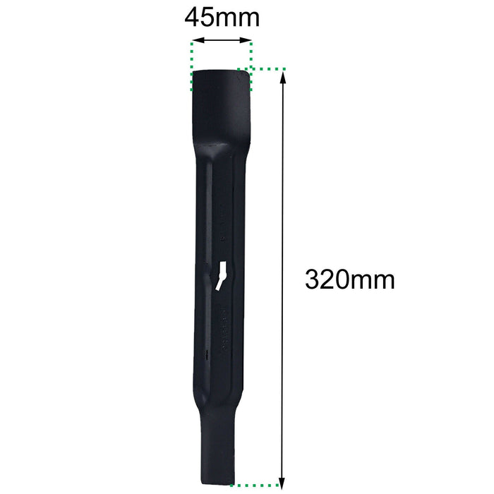 Metal Blade for OZITO ELM-1250U Lawnmower Lawn Mower 32cm + Drill Sharpener