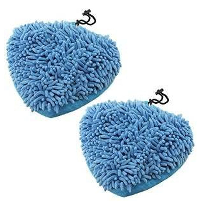 Coral Microfibre Cloth Cover Pads for Vax S87-T2 Red S88 S88-W1M-B S87-CX1-B S87-T1-B Steam Cleaner Mop (Pack of 2)